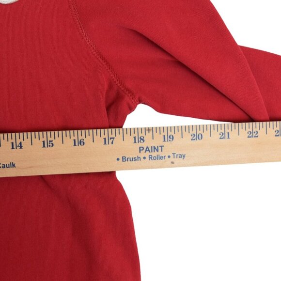 Abercrombie & Fitch A&F Embroidered Crewneck Sweatshirt Men’s M Red Muscle Prep - Picture 6 of 8